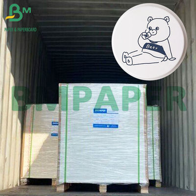 1 mm 2 mm de papier absorbant blanc naturel avec revêtement PE d'un côté