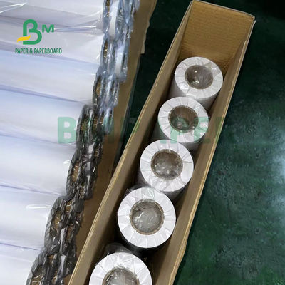 Rouleau de papier CAO non recouvert de 20 lb pour imprimantes à jet d'encre de 36' x 500' 3' de noyau blanc clair