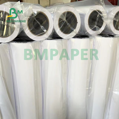 Rouleau de papier CAO non recouvert de 20 lb pour imprimantes à jet d'encre de 36' x 500' 3' de noyau blanc clair