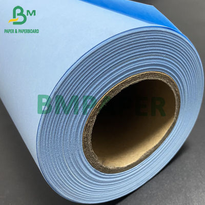 Rouleau de papier à dessin bleu à double face papier à dessin personnalisé Largeur 50m 100m 150m Longueur