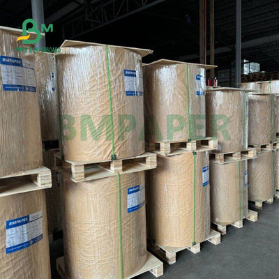 50 gm 60 gm Papier Kraft de couleur naturelle pour sac à emporter Haute résistance à la déchirure