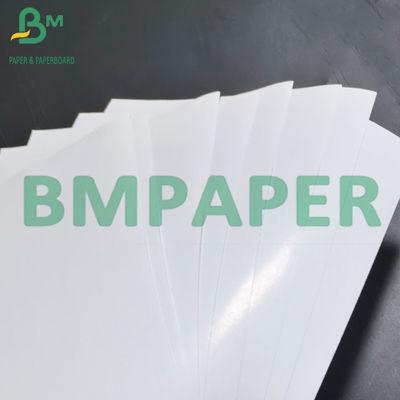 Papier adhésif PP blanc 75um avec 80g de papier liner brillant