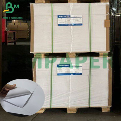 Papier adhésif PP blanc 75um avec 80g de papier liner brillant