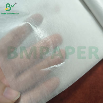 Résistance à l'huile Perméabilité à l'air 17g - 40g Papier blanc translucide pour l'emballage