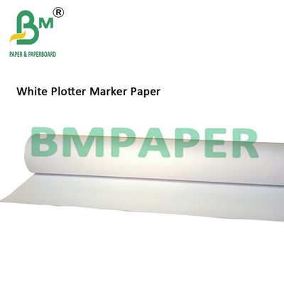 45 grammes Largeur 1,62m Papier de marqueur de tracé blanc pour les produits de vêtements