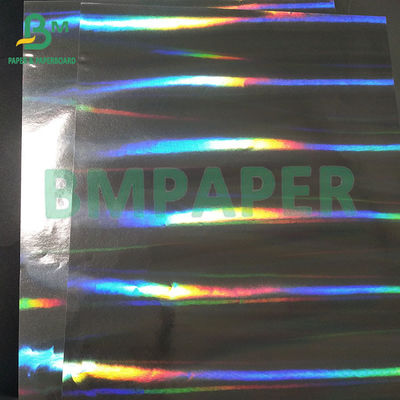 70 gm 763 mm Imprimable argenté résistance à l'humidité étiquette de bière aluminiumé papier holographique