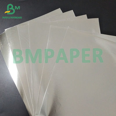 70 gm 763 mm Imprimable argenté résistance à l'humidité étiquette de bière aluminiumé papier holographique