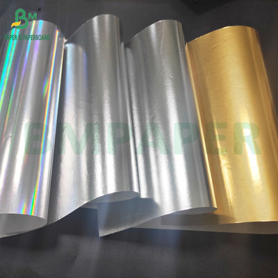 Papier métallisé argent or imperméable à l'eau pour étiquette de bière à résistance humide