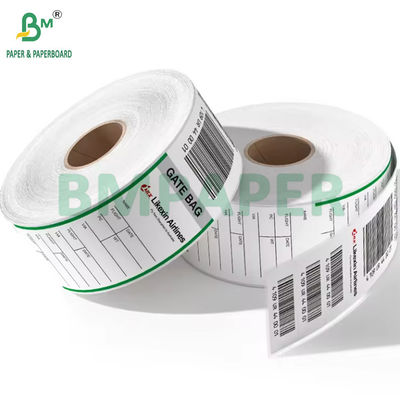 Étiquette thermique de 70 grammes, papier adhésif pour bagages, de 53,9 x 5,5 cm.