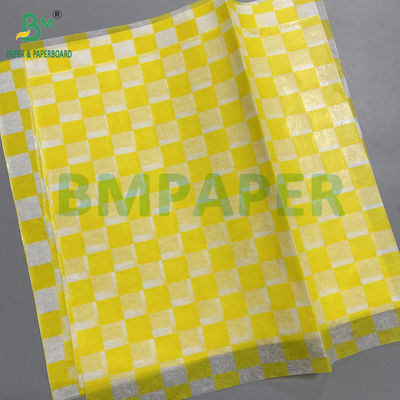 40g 50g Papier recouvert d'un côté de cire Papier d'emballage de qualité alimentaire Blanc Noir Kraft Couleur café