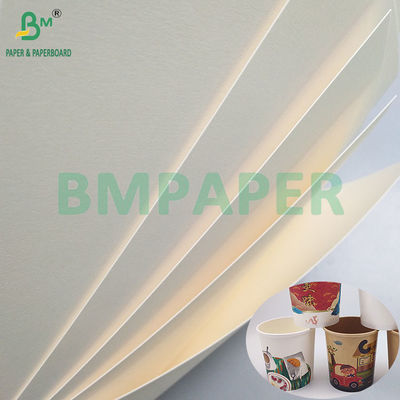 260gsm+18PE Papier à l'épreuve de l'huile alimentaire enduit mat pour la fabrication de tasses et bols en papier jetables