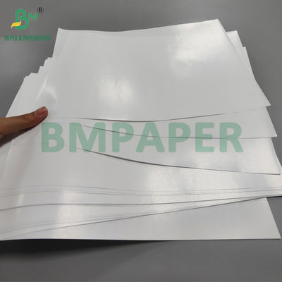 80 gm Papier d'art blanc brillant recouvert d'un côté pour étiquette 65 x 95 cm