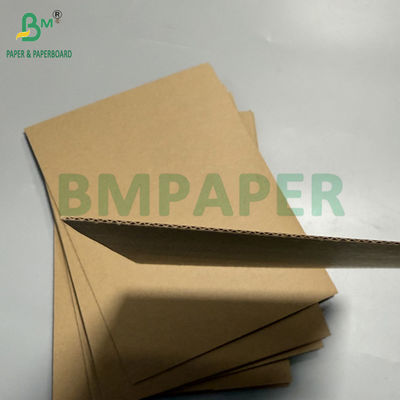 3 feuilles de carton ondulé à micro-plies Kraft brun N flûte G flûte 70 x 100 cm