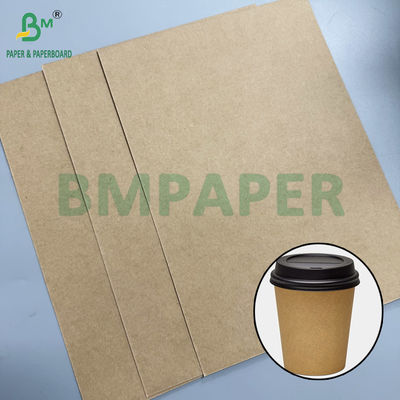 Carton Kraft 320g + 20g PE papier de tasse de nourriture brun naturel 32" bobines 3 "noyau 32 1 mètre de diamètre extérieur