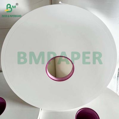34 mm x 6000 m Rouleau de papier MG blanc 25 g 26 g Pour emballer des pailles en plastique
