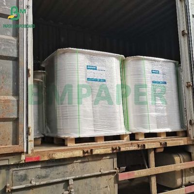 34 mm x 6000 m Rouleau de papier MG blanc 25 g 26 g Pour emballer des pailles en plastique