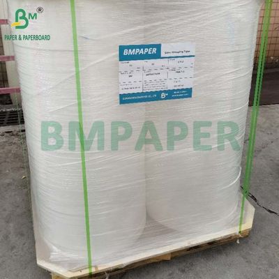 34 mm x 6000 m Rouleau de papier MG blanc 25 g 26 g Pour emballer des pailles en plastique