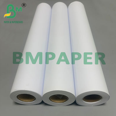 80g 30 pouces papier CAD de traceur non recouvert en rouleau de carton de haute blancheur