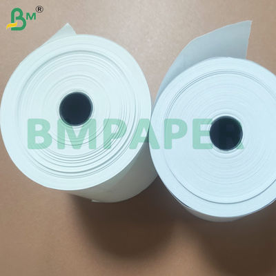 80*77mm rouleaux de papier thermique résistant à la décoloration pour les systèmes de point de vente durables