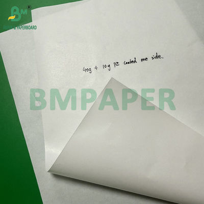 1 papier revêtu de PE latéral papier kraft blanc 40g + 10g Taille 36 x 25 pouces