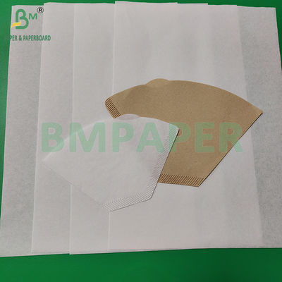 50 grammes 328 mm Ruloir de papier résiduel de filtre à café de qualité alimentaire blanc et brun
