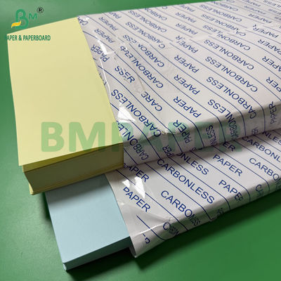 75 gr 78 gr Papier sans carbone CF Jaune CFB Lettres bleues Taille 216x279mm Image Noir