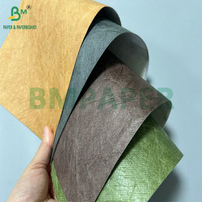 Largeur de rouleau de 147 cm 0,55 mm Papier Tyvek PU évacuable pour sacs pour femmes
