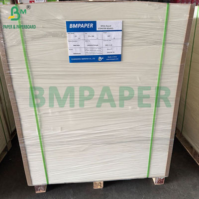 0.7mm 385gm Premium Absorbent Coaster Board 70x100cm feuilles blanches naturelles