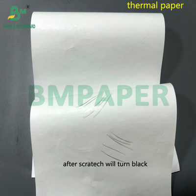 48 grammes et 55 grammes de papier thermique en rouleau blanc avec 795 mm et 800 mm