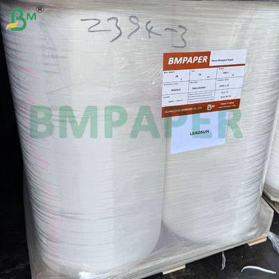 Logo personnalisé imprimé Biodégradable 28 grammes de papier de paille blanc de qualité alimentaire pour emballage individuel de paille de boisson