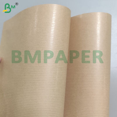Rouleaux de papier kraft à rayures non blanchis écologiques pour l'emballage de fleurs