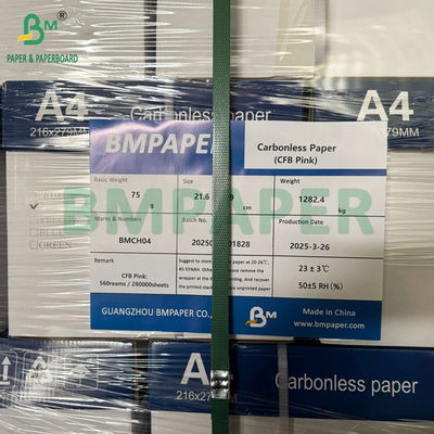 56g - 78g Autocopie numérique NCR Lettre en papier Taille 8/2 x 11 pouces Image Noir
