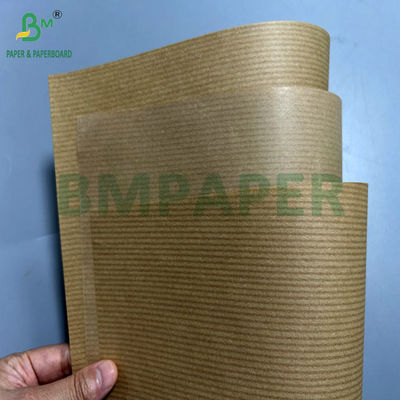 60 gm 70 gm 70 x 100 cm Marron revêtu d'un côté de papier kraft côtelé pour sacs d'emballage alimentaire