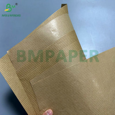60 gm 70 gm 70 x 100 cm Marron revêtu d'un côté de papier kraft côtelé pour sacs d'emballage alimentaire