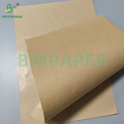 50 gm 60 gm Papier kraft à rayures brun brillant à une face pour emballage alimentaire