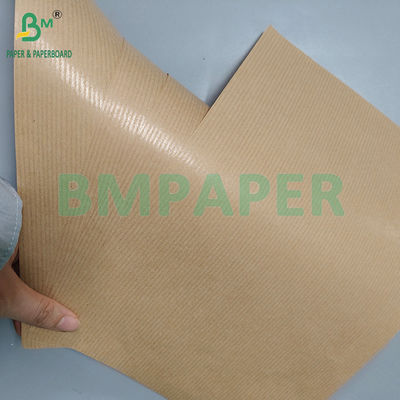 50 gm 60 gm Papier kraft à rayures brun brillant à une face pour emballage alimentaire