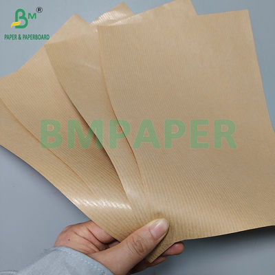 50 gm 60 gm Papier kraft à rayures brun brillant à une face pour emballage alimentaire
