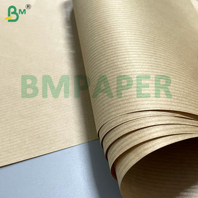 60gm Papier kraft à rayures brun brun brillant et lisse pour l'emballage de nourriture artisanat / bricolage