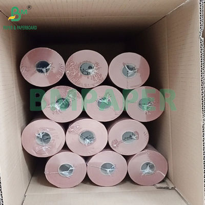 66 grammes de rouleau de papier de boucherie rose non recouvert pour emballer la viande et le bacon