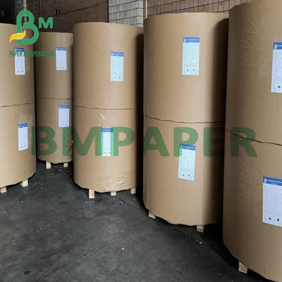 50 gm de fibres vierges blanchies à la machine papier kraft vitrifié pour sac à provisions