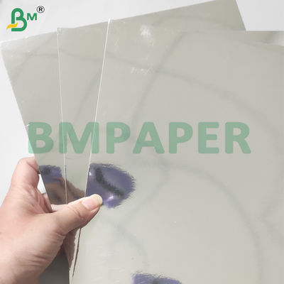 245gm feuilles de papier métallisé argenté laminé pour emballage de luxe