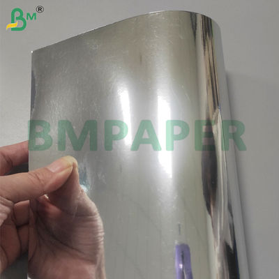 245gm feuilles de papier métallisé argenté laminé pour emballage de luxe