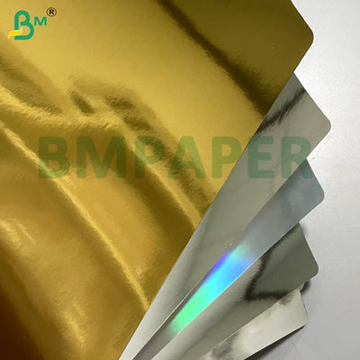 Papier cartonné métallisé de luxe résistant aux rayures et imprimable 300 g/m² pour boîtes cadeaux et emballages cosmétiques
