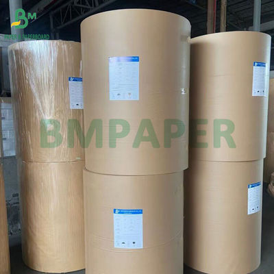 40GSM 50GSM 60GSM Rouleaux de papier kraft brun à côtes rayées 750MM 1000MM