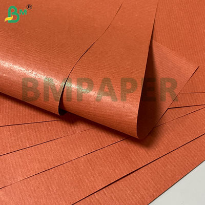 Rouleau de papier kraft rayé rouge respirant flexible 43 g/m² 750 mm 800 mm pour emballage cadeau