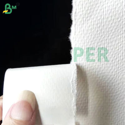 100g 110g Papier coton texturé blanc Durabilité Séchage rapide Éducation artistique Peinture Aquarelle