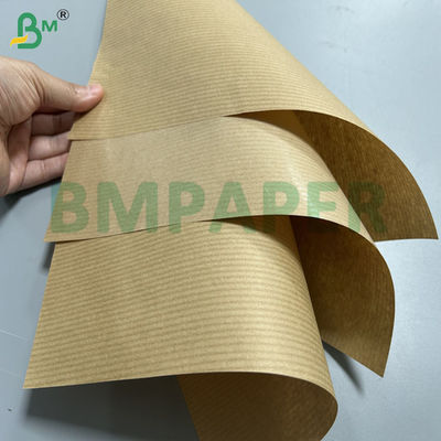60g 70g Rouleaux de papier kraft recyclés en fibres longues et côtelées pour sacs alimentaires 70cm 80cm
