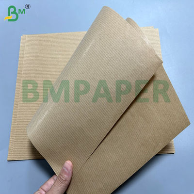 60g 70g Rouleaux de papier kraft recyclés en fibres longues et côtelées pour sacs alimentaires 70cm 80cm
