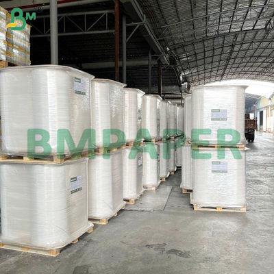 Rouleaux de papier d'emballage blanc de qualité alimentaire 28gsm pour pailles jetables