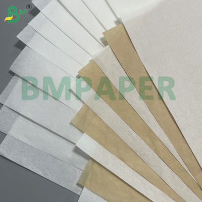 Papier à l'épreuve de la graisse naturel compostable brun blanc 45 gm pour emballage de hot-dogs